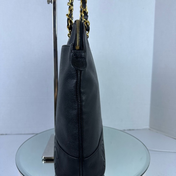CHANEL TRIPLE COCO Caviar Leather Bucket Bag - Picture 8 of 14